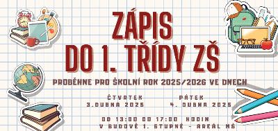 Zápis do 1. třídy